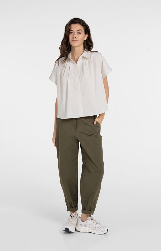 YAYA Pants Barrelfit/ 01-301250-604 ARMY GREEN