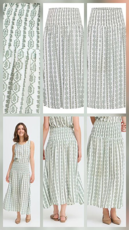 Fransa Skirt / 20616301 Green Art