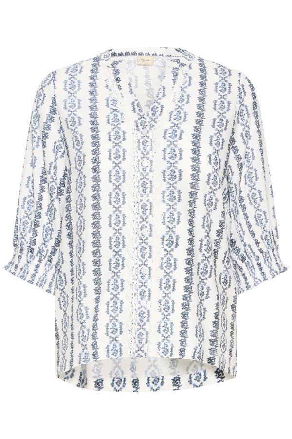 Fransa  Shirt Bohodetail/ 20616300 Blue Art