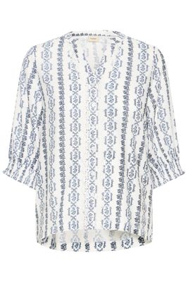 Fransa  Shirt Bohodetail/ 20616300 Blue Art