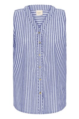 Fransa Shirt Stripe Cotton / 20616306 Navy Art