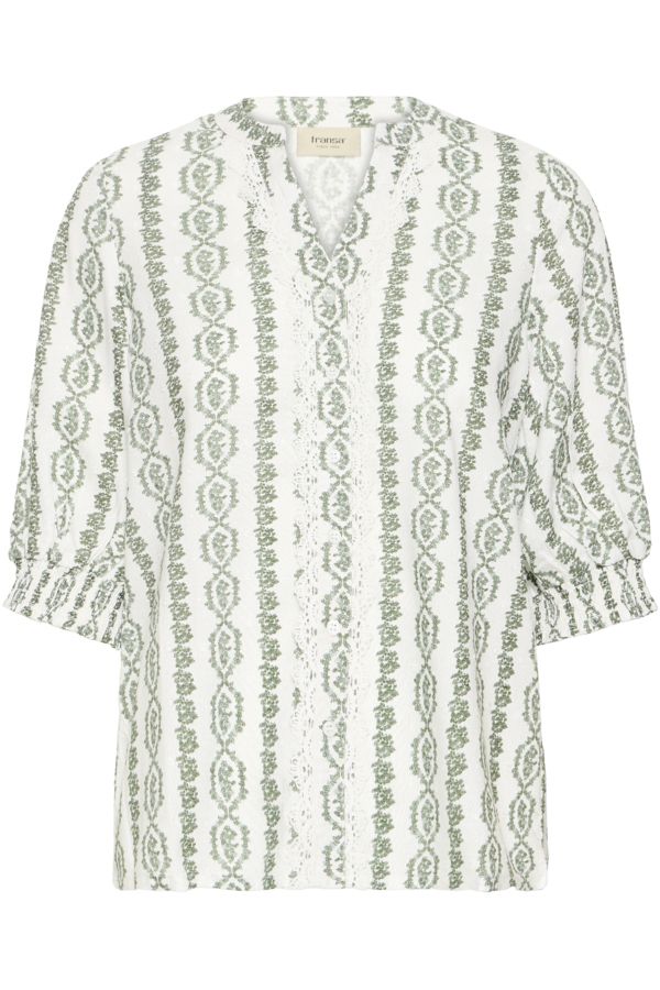 Fransa Shirt Bohodetail / 20616300 Green Art