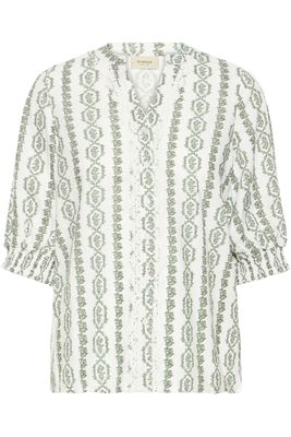 Fransa Shirt Bohodetail / 20616300 Green Art