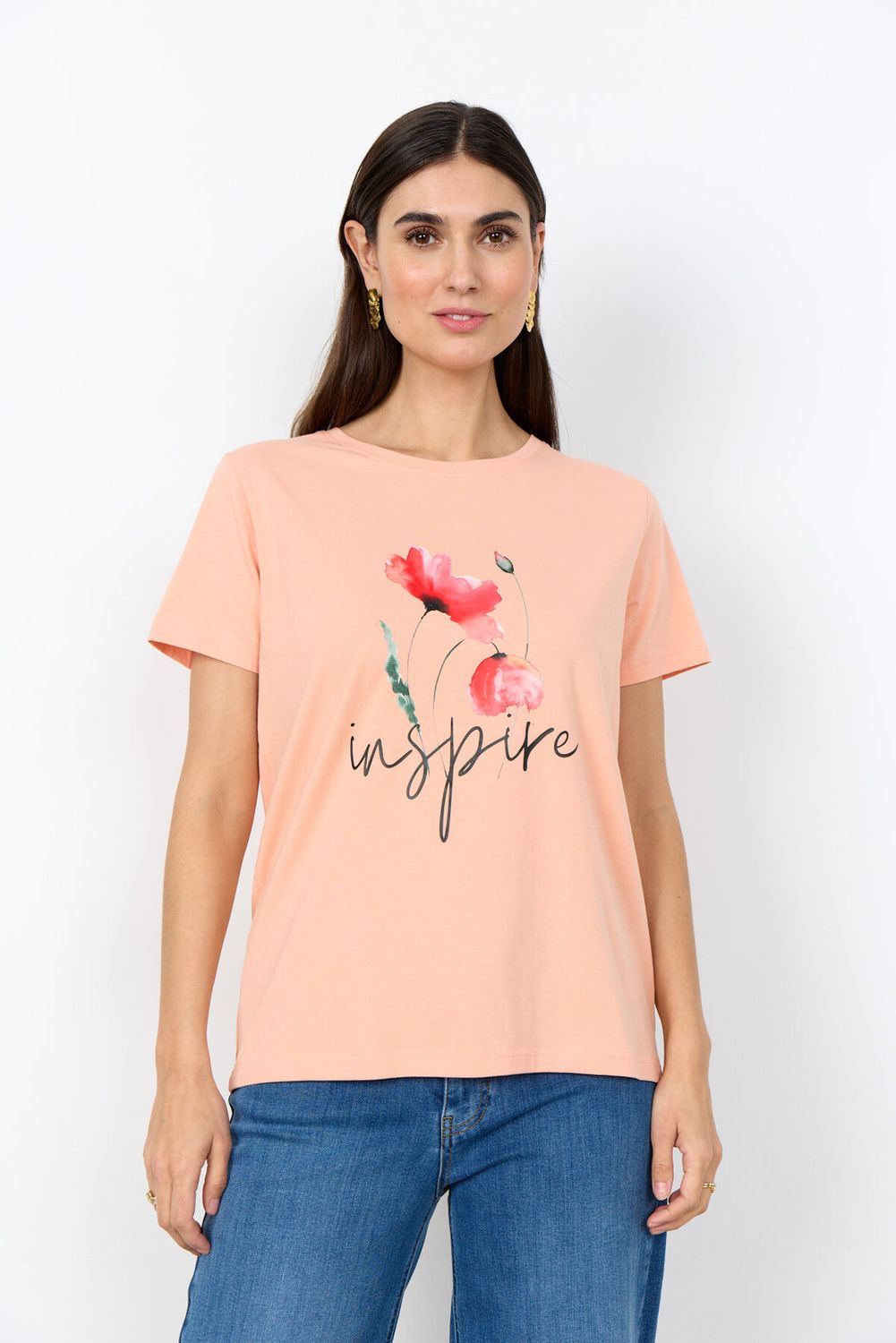 Soya Concept Tee Flower / 27642 3212 SALMON
