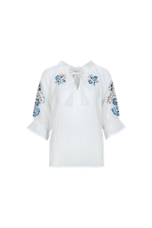 C&amp;S Top / 26ZFBC02 Offwhite/Cornflower Blue