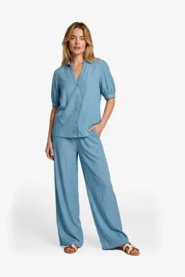 C&S Pants Pavla Strass / 26ZFOC04 Light Blue