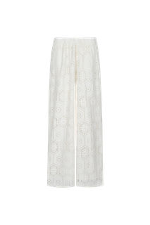 C&amp;S Pants Wide Leg Knitted / 26ZFXJ17 Ecru