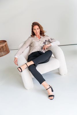 NED Blouse Black Project Flora / 26S3-PP029-01 Black