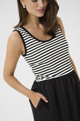 Culture DK Dress Combi Stripe / 50112177 Black / White Stripes
