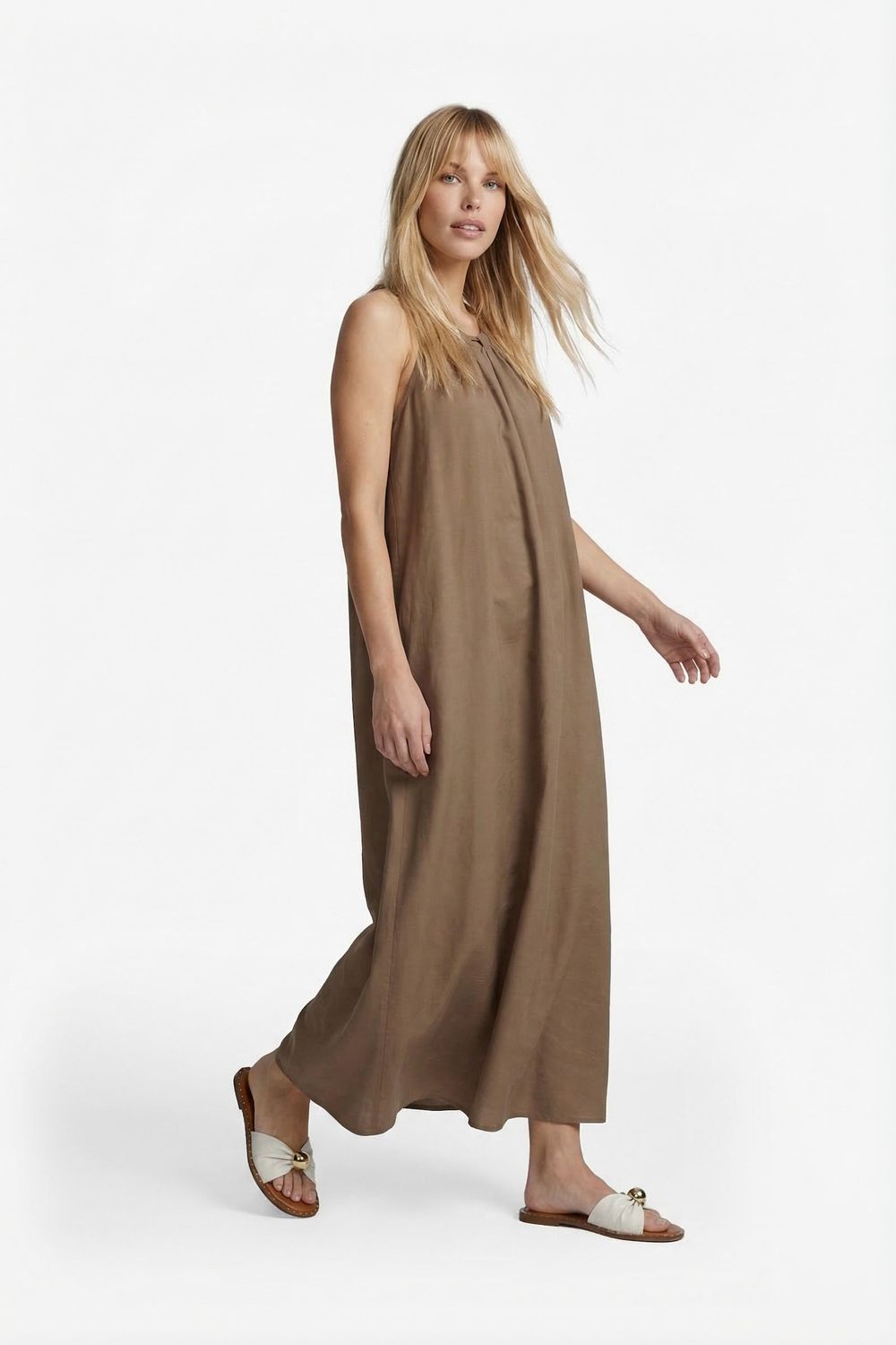 G-Maxx Dress Maxi Ilona / 26ZFQG15 Walnut