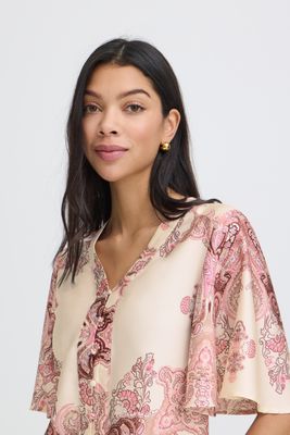 B.Young Blouse Satinlook Paisley /20819065 BIRCH PAISLEY