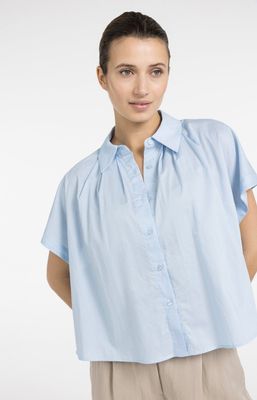 YAYA Blouse Boxy / 01-201202-604 LIGHT BLUE