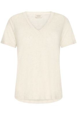 Fransa Tee Basic V-Neck / 20617761 Oatmeal Melange
