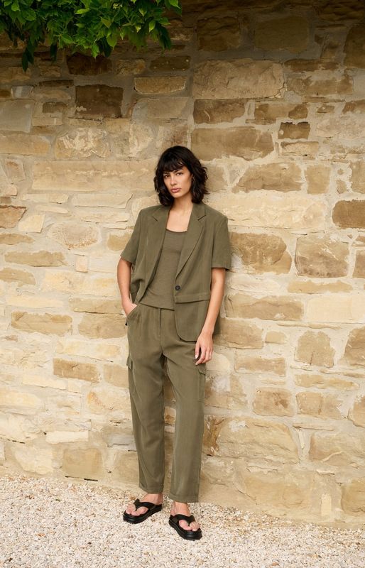 YAYA Pants Cargo/ 01-301254-604 ARMY GREEN