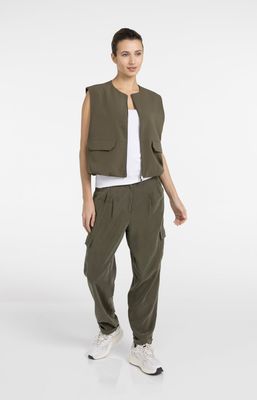 YAYA Jacket Sleeveless Zipper/ 01-511051-604 ARMY GREEN