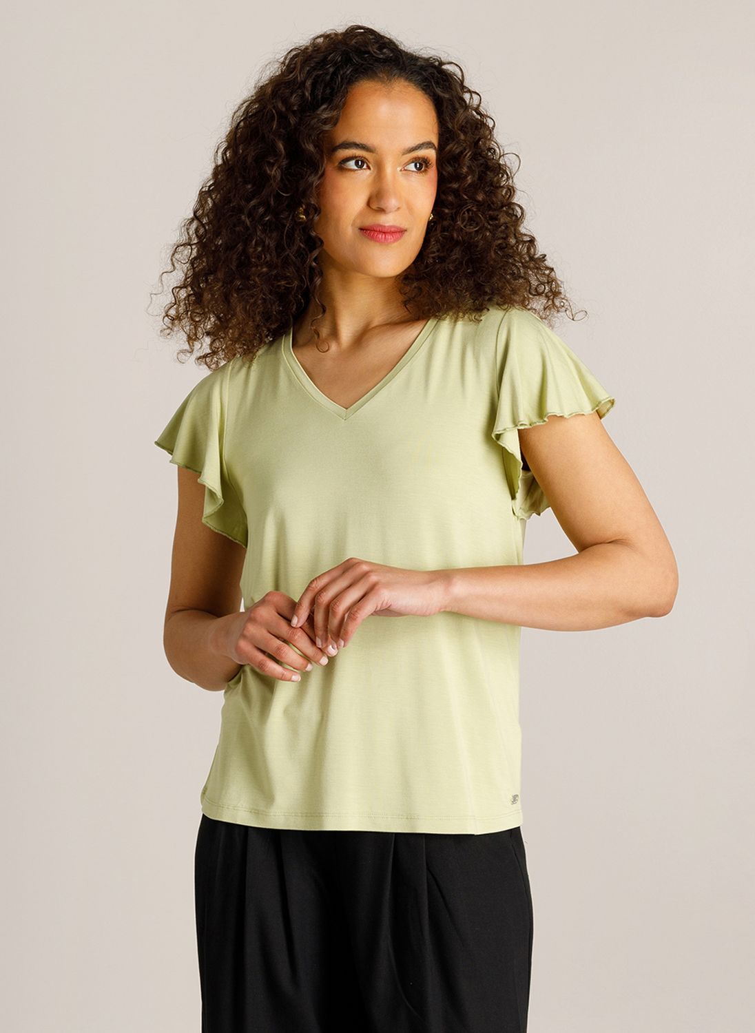 Ivy Beau Top Ruffle / 4201024 Pistachio