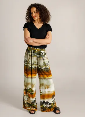 Ivy Beau Pants Ultra Wide Leg / 4201013 Kit/Multi-Colour