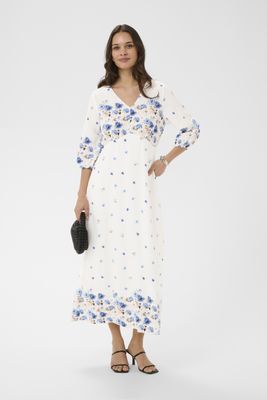 Kaffe Dress Maxi / 10511834 Blue Tones Border Flower