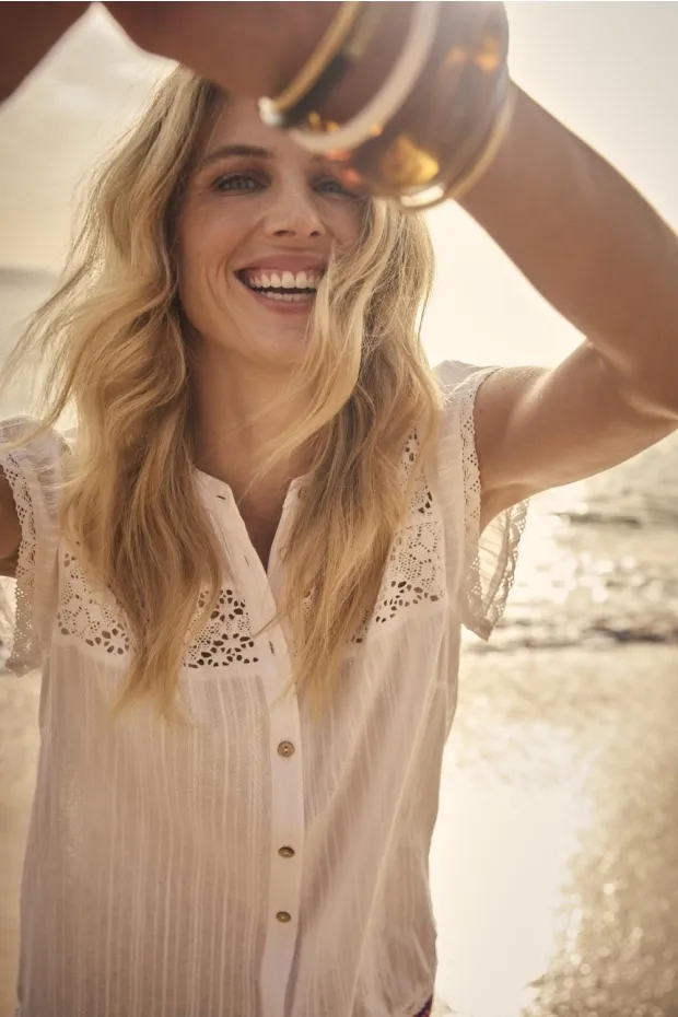 Tramontana Blouse Sleeveless / C36-20-301 Off White