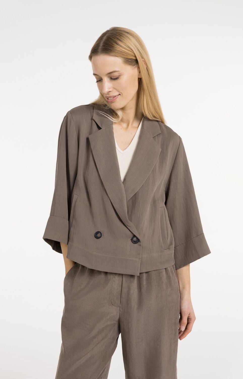 YAYA Blazer/ 01-501084-605 WASHED BROWN