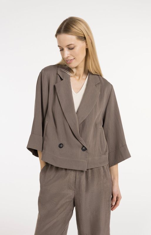 YAYA Blazer/ 01-501084-605 WASHED BROWN