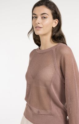 YAYA Pullover Mesh Structure / 01-000592-605 BURLWOOD PINK