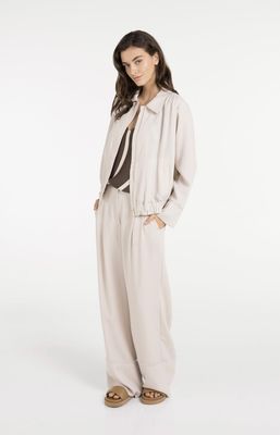 YAYA Pants Wide Leg Linenmix / 01-301257-605 CLOUD CREME WHITE