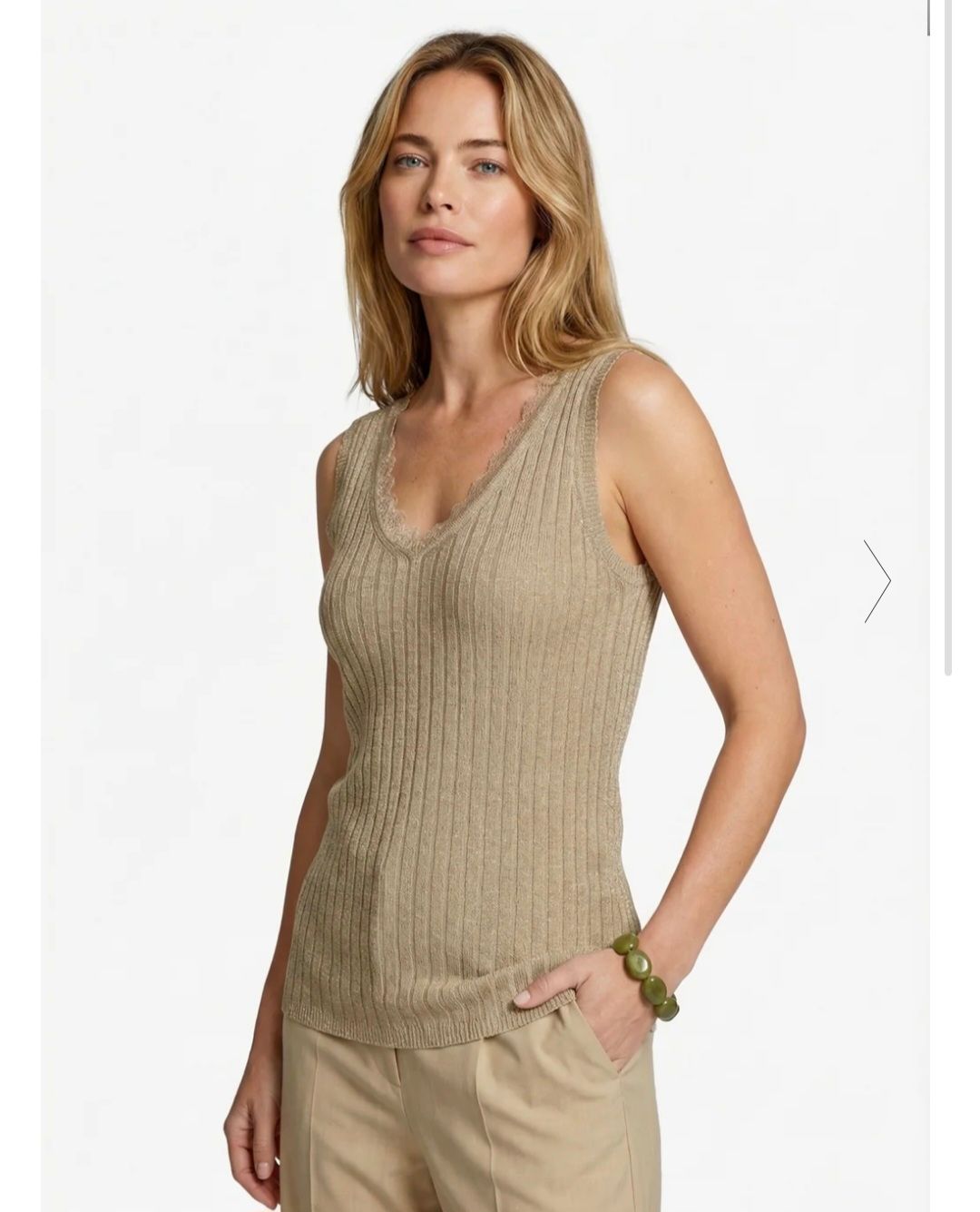 C&amp;S Top Karita Knit / 26ZFOC10 Khaki