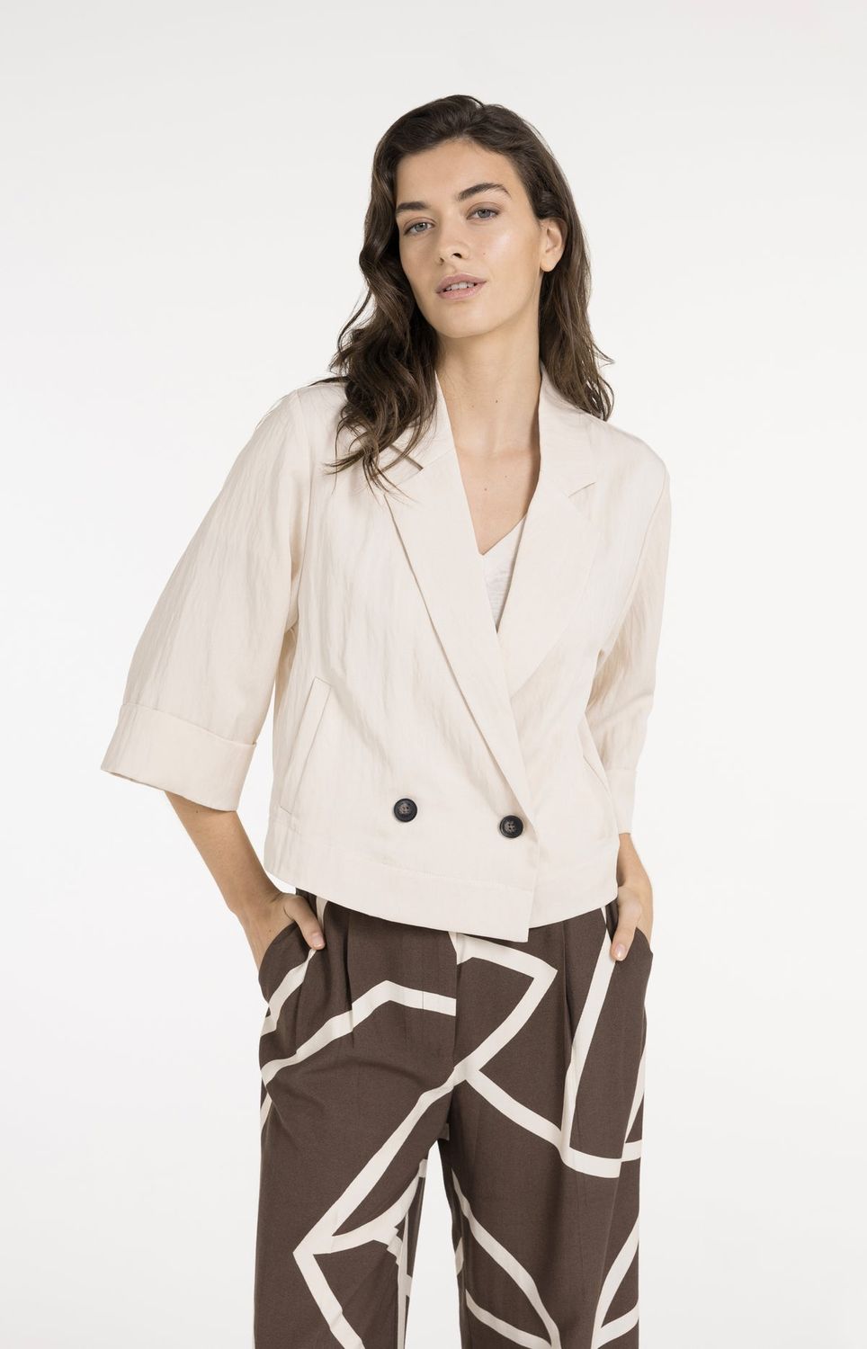 YAYA Blazer/ 01-501084-605 CLOUD CREME WHITE