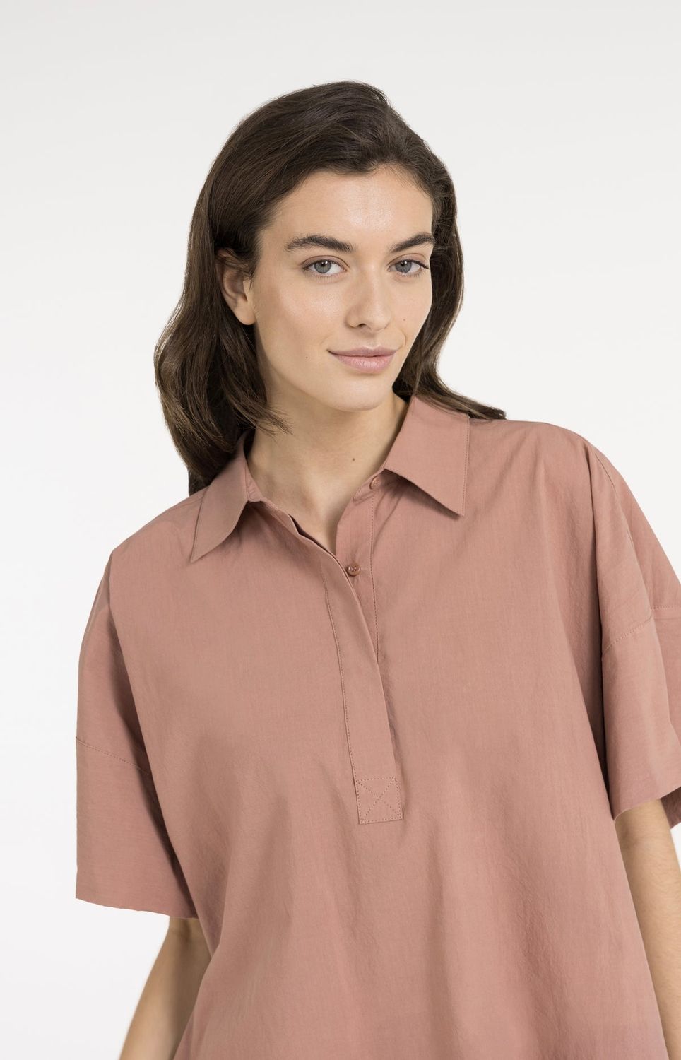 YAYA Blouse Oversized/ 01-201220-605 BURLWOOD PINK