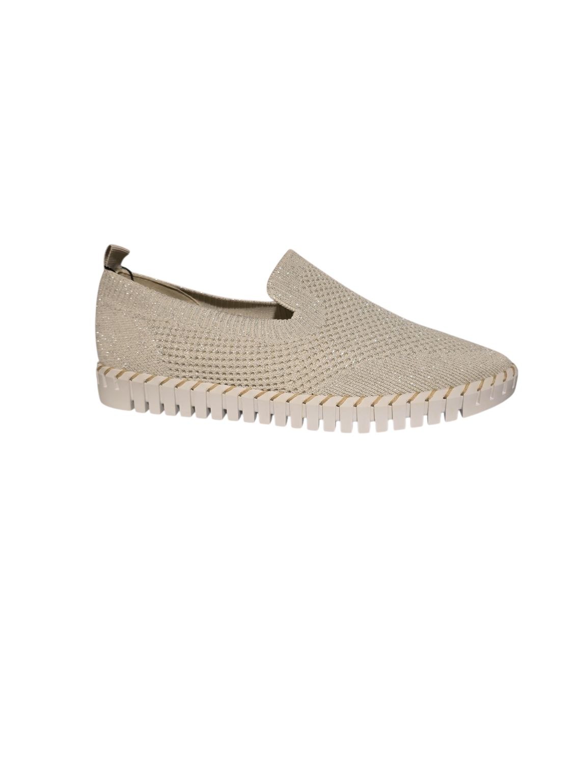 La Strada Loafer Knitted Lurexsparkle / 2403739 Silvergreyish