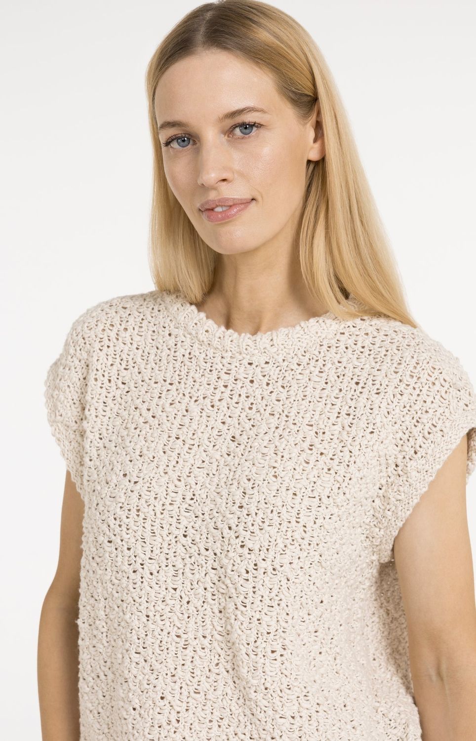 YAYA Sweater Sleeveless/ 01-000586-605 CLOUD CREME WHITE