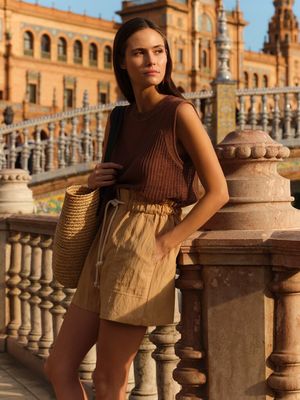 YAYA Short Bermuda  / 01-321036-606 SAFARI BROWN