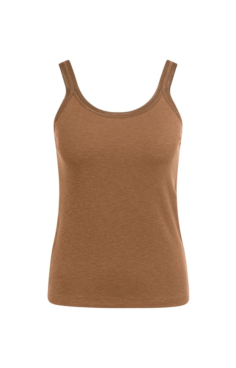 YAYA Singlet Mesh Detail/ 01-729053-607 FOXTROT BROWN