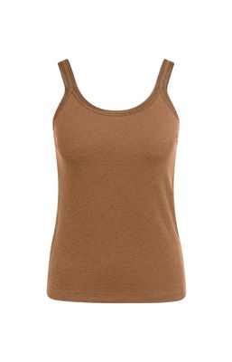 YAYA Singlet Mesh Detail/ 01-729053-607 FOXTROT BROWN