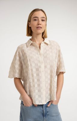 YAYA Blouse Jaquard / 01-201230-607 BEIGE