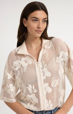 YAYA Jacket Crochet / 01-201234-607 BEIGE