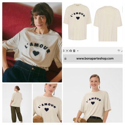 Culture DK Tee L'Amour / 50113439 Dune Melange