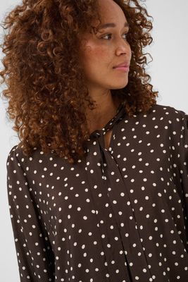 Kaffe Blouse Dotte Polkadot /10511775 Coffee Bean Turtledove Dot