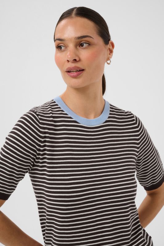 Kaffe Pullover Lizza / 10512365 Coffe Bean/Turtledove-Blue Fog