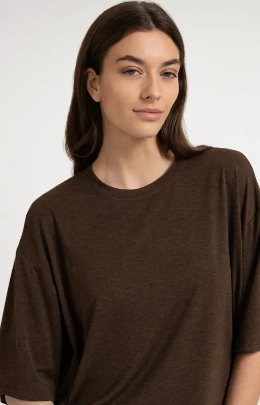 YAYA Top Balloonback / 01-709391-607 SLATE BLACK BROWN MELANGE