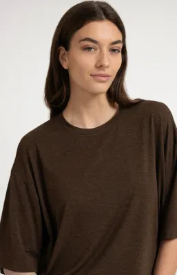 YAYA Top Balloonback / 01-709391-607 SLATE BLACK BROWN MELANGE