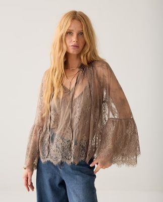 Summum Woman Top Soft Lace / 2s3510-12517 742 Taupe