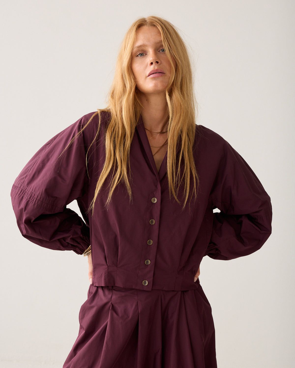 Summum Woman Jacket Taft Light / 1s1333-12259 335 Dark Burgundy