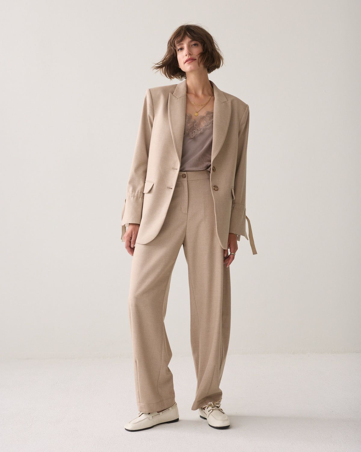Summum Woman Pants Barrelfit/ 4s3041-12481 708 Light Taupe