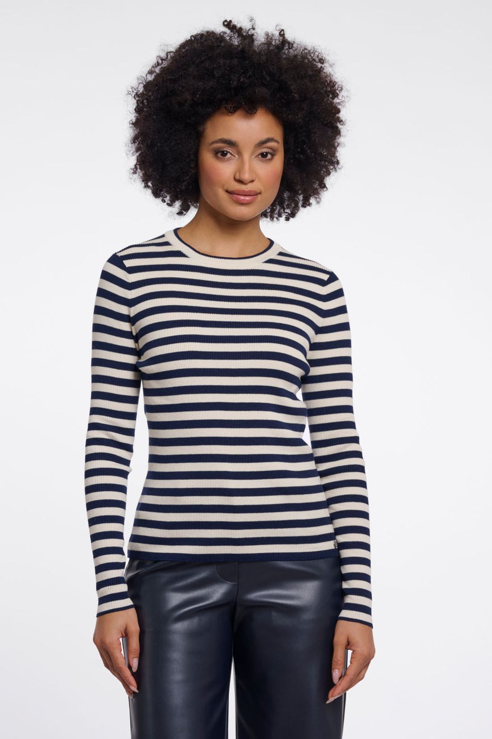 Rino &amp; Pelle Pullover Stripe / Mani.5002611 Navy Birch Stripe