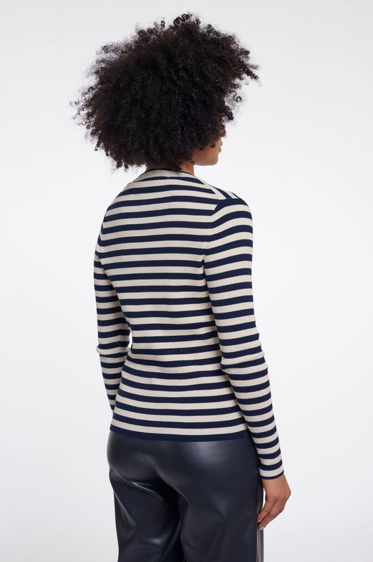 Rino &amp; Pelle Pullover Stripe / Mani.5002611 Navy Birch Stripe