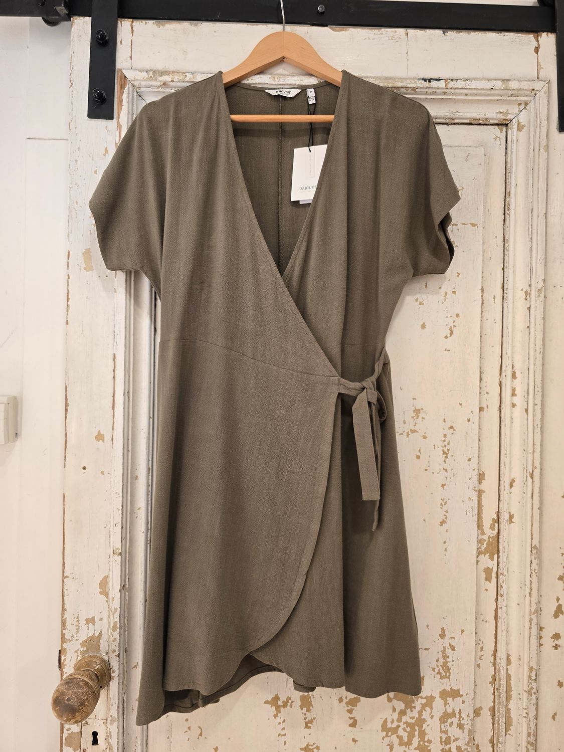 B.Young Dress Linenmix/ 20813129 Burnt Olive