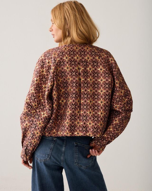 Summum Woman Jacket Jacquard Lurex / 1s1319-12528 335 Dark Burgundy