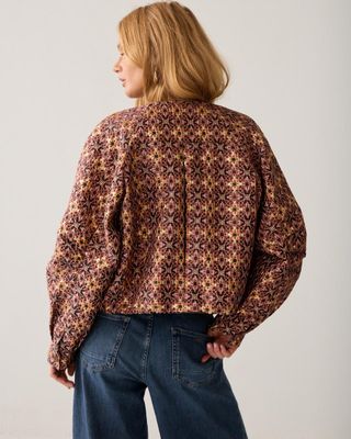 Summum Woman Jacket Jacquard Lurex / 1s1319-12528 335 Dark Burgundy
